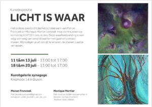 flyer LICHT IS WAAR juli 2025 Buren